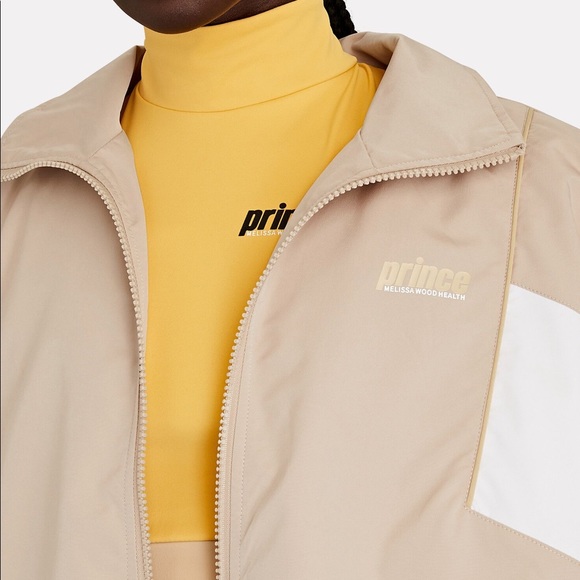PRINCE
X Melissa Wood Health Track Jacket Taupe NWT - Picture 5 of 8